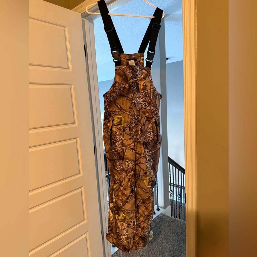 WFS Element Gear Camouflage Lined Bibs - Youth Large